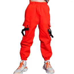 Trousers Hip Hop Girls Pants Teenage Cargo Jazz Dance Costumes Kids Children Sweatpants Street Wear 5-16 Years