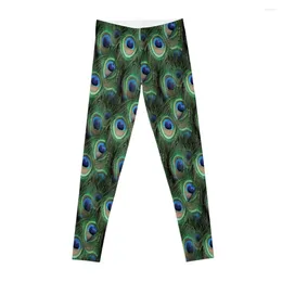 Active Pants Peacock Feathers (pattern) Leggings Sports Shirts Gym Golf Wear Women's Trousers Womens