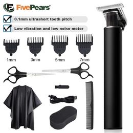 FivePears Hair clipper Professional0mm Haircut MachineCordless Hair Cutting MachineElectric Beard Trimmer For MenUSB Trimmer 240124