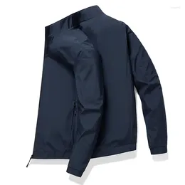 Men's Jackets Parkas Fashion Casual Style Men Jacket Comfortable Wind-Resistant Quality Clothing Zipper Outwear Solid Colour Roupas