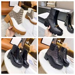 10A Top Designer Lace-up Martin High Quality Men Women Half Boot Classic Style Shoes Winter Fall Snow Boots Nylon Canvas