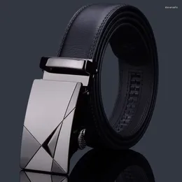 Belts Men Belt Fashion Split Leather Alloy Automatic Buckle Business Affairs Casual Decoration Men's Man High Quality