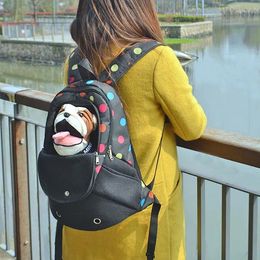 Dog Carrier Travel Pet Bag Portable When Going Out Cat Chest Knapsack Shoulder Backpack