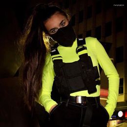 Waist Bags Streetwear Bag Unisex Black Functional Chest Rig Military Adjustable Vest Hip-hop Woman Fashion Packs HW714