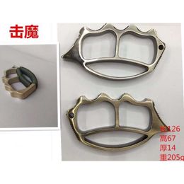 Second Finger Self Defence Buckle Tiger Hand Brace Fist Zinc Alloy Material Durable and Magic Beat Devil 7GU2