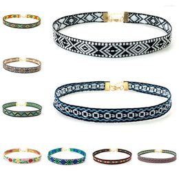 Choker Bohemian Goth Ethnic Collar Colorful For Women Jewelry Women's Neck Chain Accessories Gift