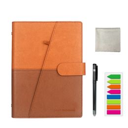 A5 Erasable Notebook Paper Leather Reusable Smart reusable Notebook Cloud Storage Flash Storage PU leather cover 240130