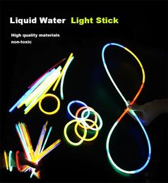 100Pcs Neon Lights Stick Concert Birthday Party Props Fluorescent Luminous Light Bracelets 240126