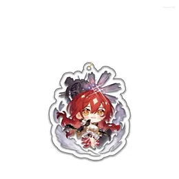 Keychains Anime Keychain Honkai: Star Rail Acrylic Key Chain Pendant Game Double-sided