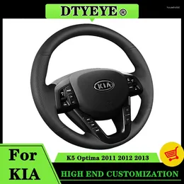 Steering Wheel Covers Car Cover For Kia K5 Optima 2011 2012 2013 Customized DIY Accessories Interiors Original Braid