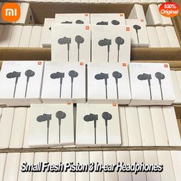 Original Xiaomi Piston 3 In-ear Headphones Mi 3.5mm Small Fresh Basic With Mic Sport Earphone For Redmi Note 7 8T 8 Pro K20