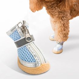 Dog Apparel Pet Shoes Breathable Non-slip Soft Sole Dogs Booties For Small Medium Outdoor Walking Sneakers All Season