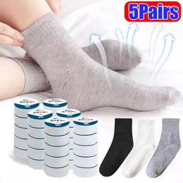 Women Socks 5Pairs Disposable Outdoor Portable Compression Travel Sock Thin Sweat Absorbing One Time Cotton Sport For Men