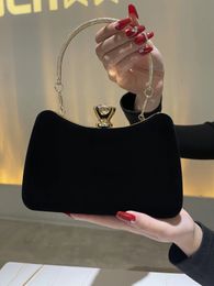 Evening Bag Black Handbags Banquet Clutch For Female Luxury Crossbody Chain Bags Formal Cocktail Party Handbag Style Purse 240119