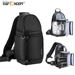 Camera bag accessories K F Concept Portable Single Shoulder Bag Multi-functional Capacity Backpack Waterproof Photography DSLR Lens Bags YQ240204