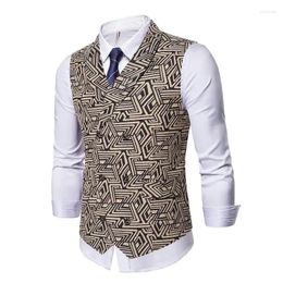 Men's Vests 2024 Autumn/Winter Fashion Green Fruit Collar Double Breasted Casual Fit Suit Vest