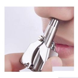 Scissors Mens Nose Hair Trimmer Stainless Steel Manual Suitable For Razor Washable Portable Wholesale Drop Delivery Dhqxo