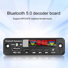 Bluetooth 5.0 APE MP3 Decoder Board Handsfree TWS Wireless FM Radio Player USB AUX TF For Car Speaker