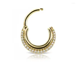 Hoop Earrings Bohemia Piercing Luxury White Zircon Circle Ear Hoops For Women Fashion Jewellery Ins Same Earing Party Pendientes Gifts