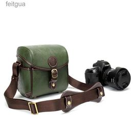 Camera bag accessories NEW PU Leather Bag Case For DSLR SLR Lens YQ240204