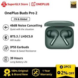 Oneplus Buds Pro 2 TWS Earphone 48dB Active Noise Cancelling 3 Mic Wireless Headphone 39Hours Battery Life IP55 For 11