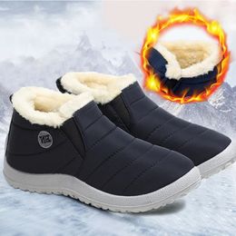 Men Boots Snow Male Shoes Man Lightweight Mens Winter Shoes Military Shoes Men Waterproof Ankle Boots Footwear Work Boots 240118