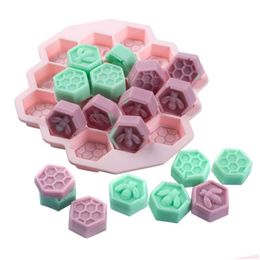 Other Bar Products Bar Sile Ice Tube Moulds 19 Grid Bee Honeycomb Shape Bpa Flexible Trays For Whiskey Cocktail Drop Delivery Home Gard Dhync