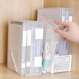 Storage Bags Transparent File Folder Large Capacity Paper Data Book Organiser Portfolio Office Stationery Home