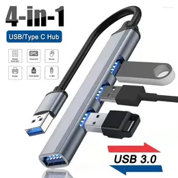 4in1 USB OTG Hub USB3.0 Port Expander Type C Extender Multiport Charger Data Transfer High Speed Splitter Laptop Huawei Lenovo