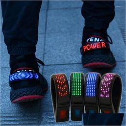 Smart Wristbands Led Shoes Clip Light Ip67 Waterproof Night Warning Lights Decoration For Cycling Street Dance .1 Drop Delivery Cell P Ot8Qu