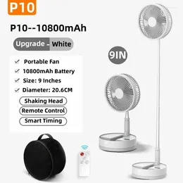 Foldable Fan Remote Control Type-C Night Light Portable Floor Air Cooler 10800mAh 9 Inch Household Rechargeable