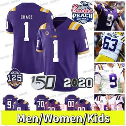 Men Women Kids Joe Burrow 9 Burreaux LSU Tigers Football Jersey Tyrann Mathieu Jamarr Chase Daniels Nabers Delpit Kayshon Boutte Micah Ba H High igh