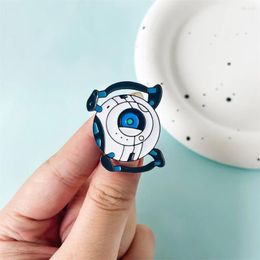 Brooches Classic Game Wheatley Portal Same Enamel Brooch Aperture Science Pin Hat Knapsack Badge Exquisite Jewellery Collection Wholesale