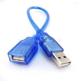 Est Short USB 2.0 A Female To Male Extension Cable Cord Drop