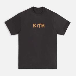 High street tide brand Mens T-shirts KITH Street View Printed short-sleeved ROSE OMoroccan Tile for men and women Tee Cotton Tops gz