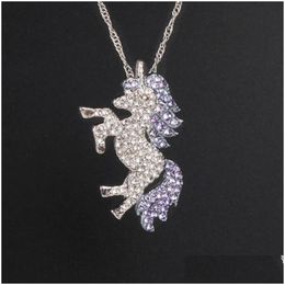 Pendant Necklaces Kids And Women Necklace Colorf Children Sweater Chain Jewellery Accessories Drop Delivery Jewellery Necklaces Pendants Dhjk7