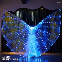 Stage Wear Rainbow Colour Alas Angle Led Wings Adult Costume Circus Light Luminous Costumes Party Show Isis Dancewear