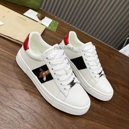 New ace Italy Luxury Sneakers Platform Low Men Women Shoes Casual Dress Trainers Embroidered Ace Bee White Green Red 1977s Stripes Mens Shoe Walking Sneaker 1.25 01