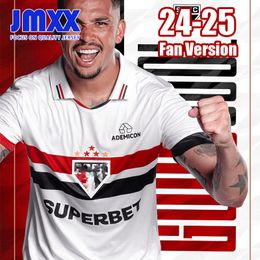 S-4XL JMXX 24-25 Sao Paulo Soccer Jerseys All Sponsor Home Away Mens Uniforms Jersey Man Football Shirt 2024 2025 Fan Version