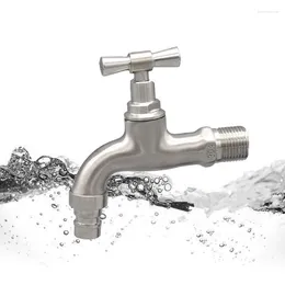 Bathroom Sink Faucets Wall Mounted Tap Washing Machine Water Faucet Staninless Steel Single Handle Laundry Accessories