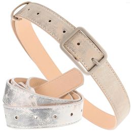 Belts 2 Pcs Women Belt Glitter Waist Decorative For Jeans