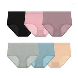 Women's Panties 2PCS/Set Women Plus Size Classic Cotton Underwear Comfort Lingerie Female 6 Colours Sexy High Waist Seamless Briefs 2119