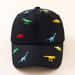 Hair Accessories Cartoon Dinosaur Kids Baseball Cap Embroidery Children Girl Boy Sun Hat Spring Summer Outdoor Adjustable Beach