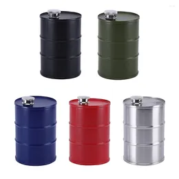 Hip Flasks 750ml Wine Pot Drinking Cup Stainless Steel Alcohol Vodka Bottle Cylindrical Portable For Travel Outdoor Camping Mens Gift