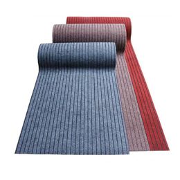 Large Long Thin Doormat for Entrance Door Outside Striped Red Grey Kitchen Area Rugs Non Slip Bedroom Carpet Floor Mat Grey 240131