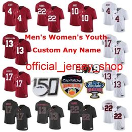 Alabama Crimson Tide College Football Jerseys Kids Youth Patrick Surtain II Jersey Devonta Smith Mac Jones Henry Ruggs III Custom Stitc High High I