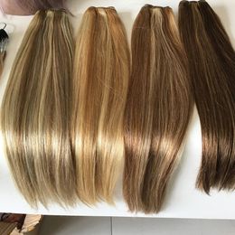 30inch Highlight Bundles Straight Human Hair Virgin Remy Brazilian Brown s 240130