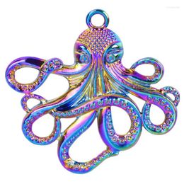 Charms WZNB 3Pcs 55x57mm Big Octopus Ocean Animal Alloy Pendant For Jewelry Making Handmade Earring Necklace Diy Accessories