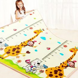Thick 1CM Nontoxic EPE Baby Activity Gym Crawling Play Mats Folding Mat Carpet Game for Childrens Safety Rug 240127