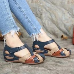 Sandals Sewing Ladies Shoes s Trend Comemore Casual Heel Sandal Woman Summer Female Round Toe Vintage Women S Platform Wedge 836 hoe Ladie Caual 258